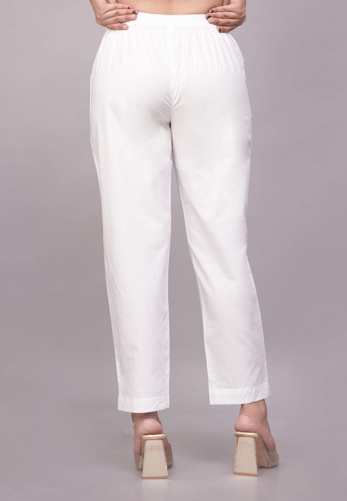 Crisp White Cotton Pant