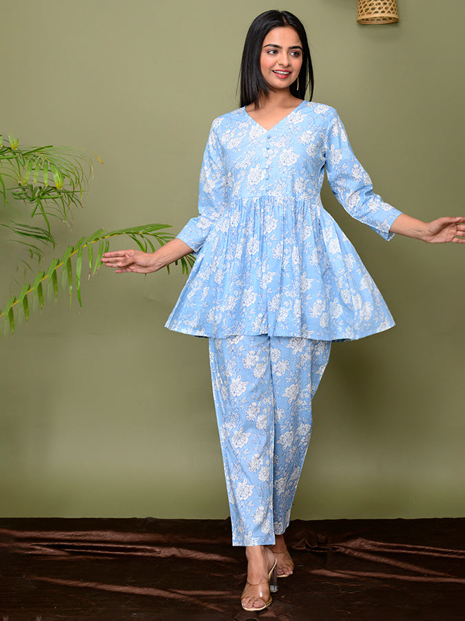 Sky Blue Loungewear Set