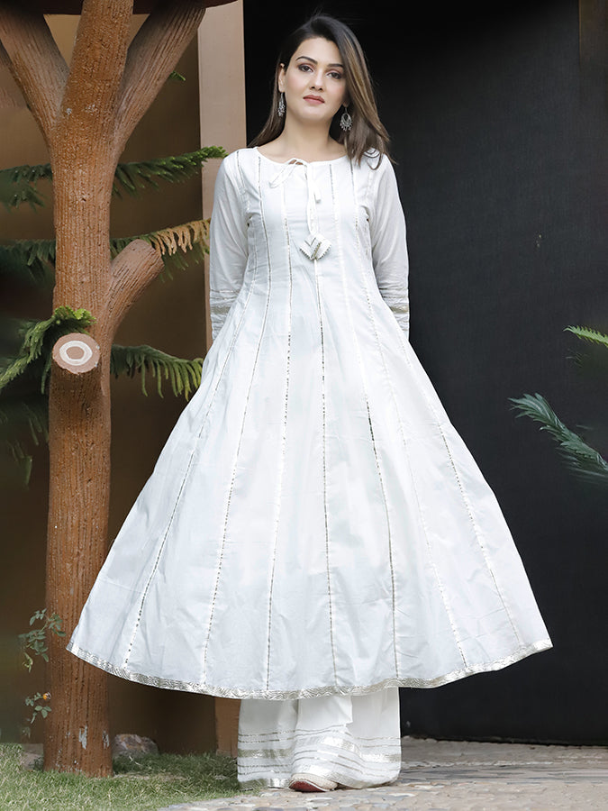 Summer Sugar Cotton Anarkali Suit Set