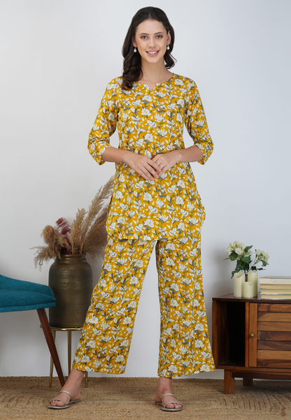 Yellow Blossom Charm On Our Co-ord Set