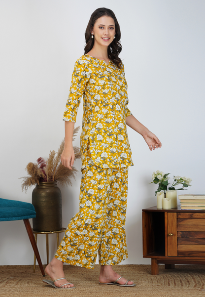 Yellow Blossom Charm On Our Co-ord Set