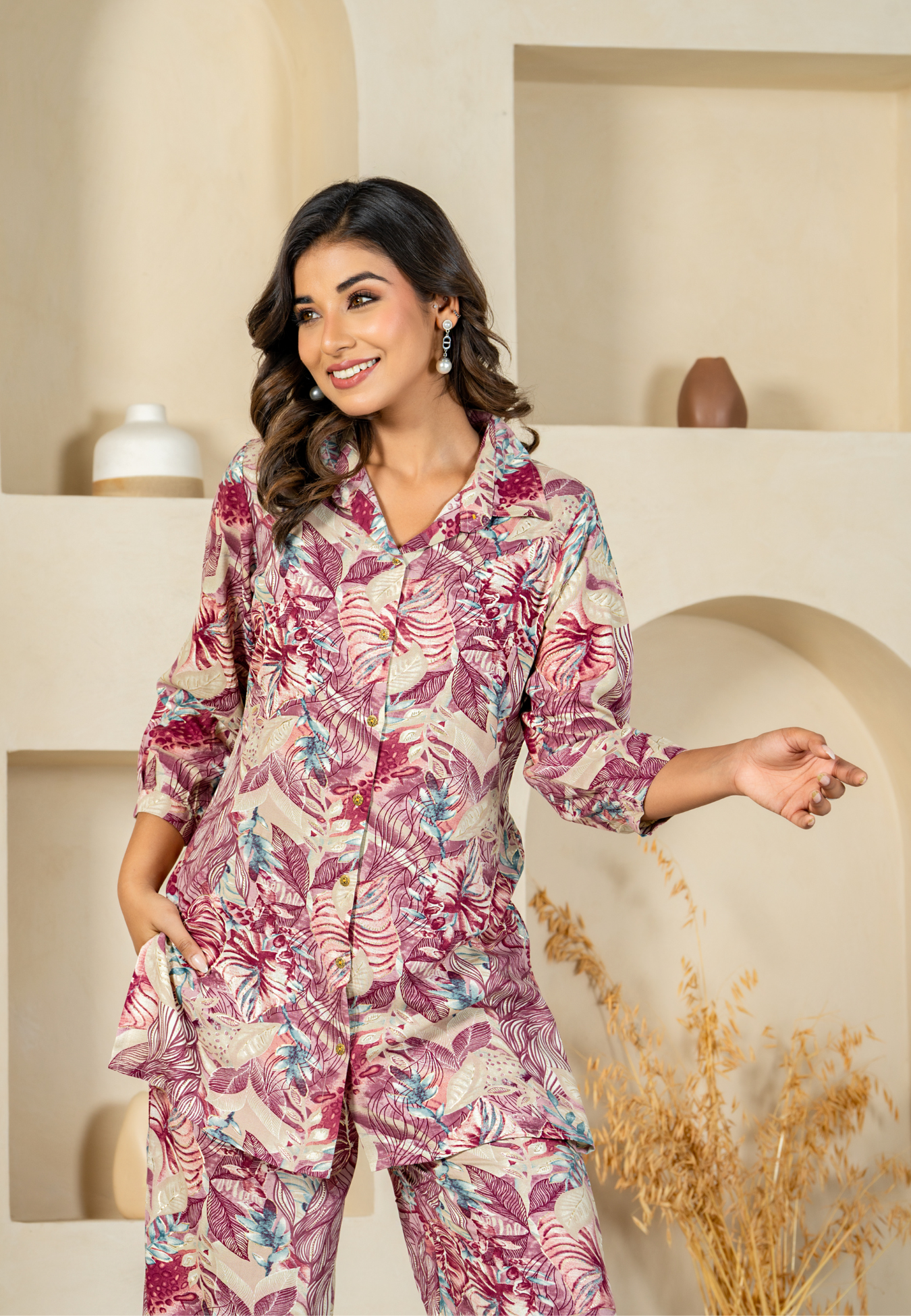 Everyday Comfort in Rayon Lavender Co-ord Set