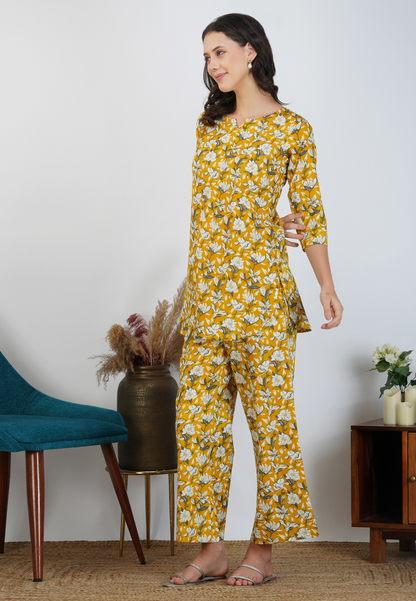 Yellow Blossom Charm On Our Co-ord Set