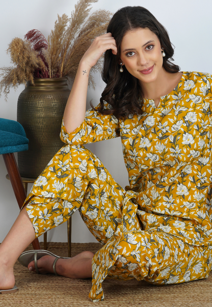 Yellow Blossom Charm On Our Co-ord Set