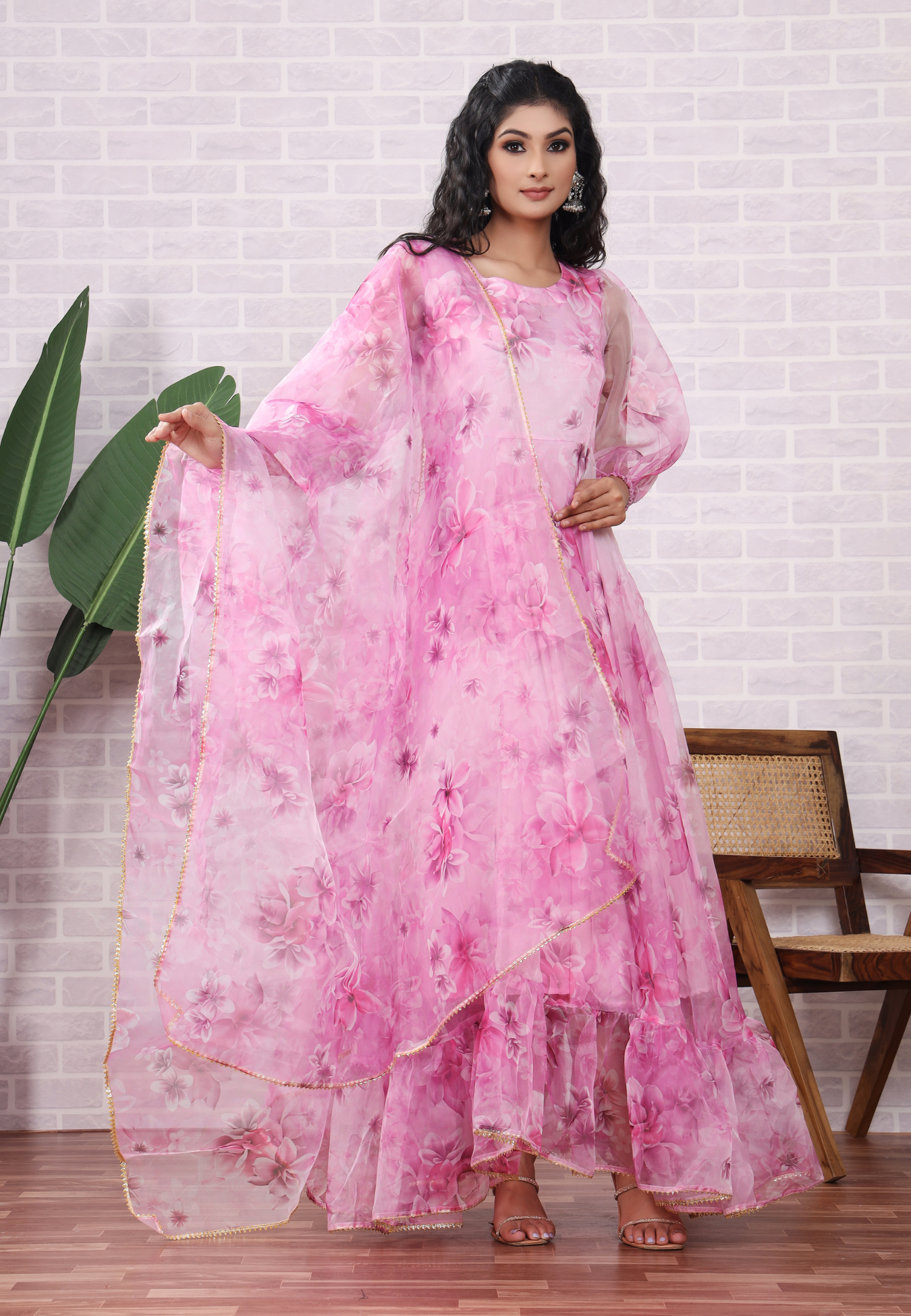 Soft Organza, Bold Florals A Symphony of Style and Comfort