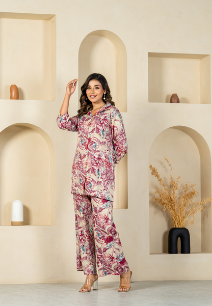 Everyday Comfort in Rayon Lavender Co-ord Set