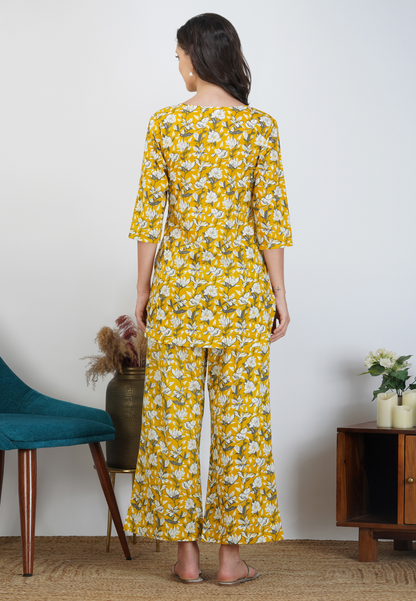 Yellow Blossom Charm On Our Co-ord Set
