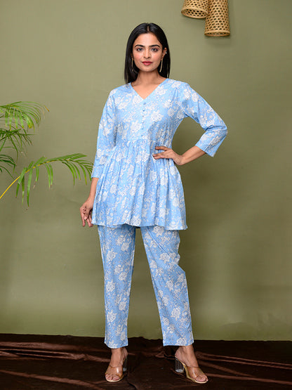 Sky Blue Loungewear Set