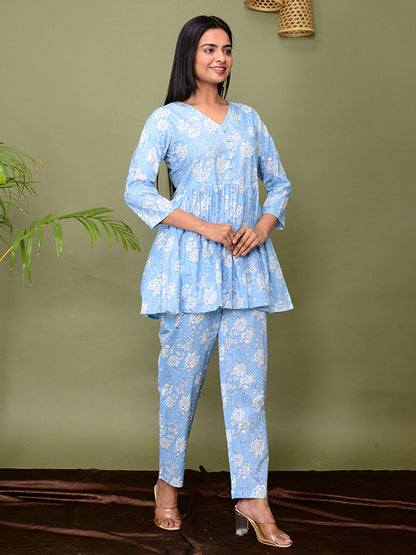 Sky Blue Loungewear Set