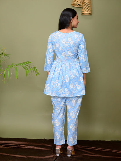 Sky Blue Loungewear Set